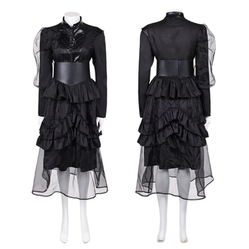 The Sandman Costume Lucienne Cosplay Black Dress For Adult Female Halloween Carnival Suit